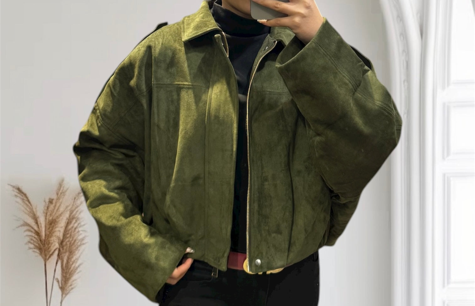 Veste daim dupe Z KAKI