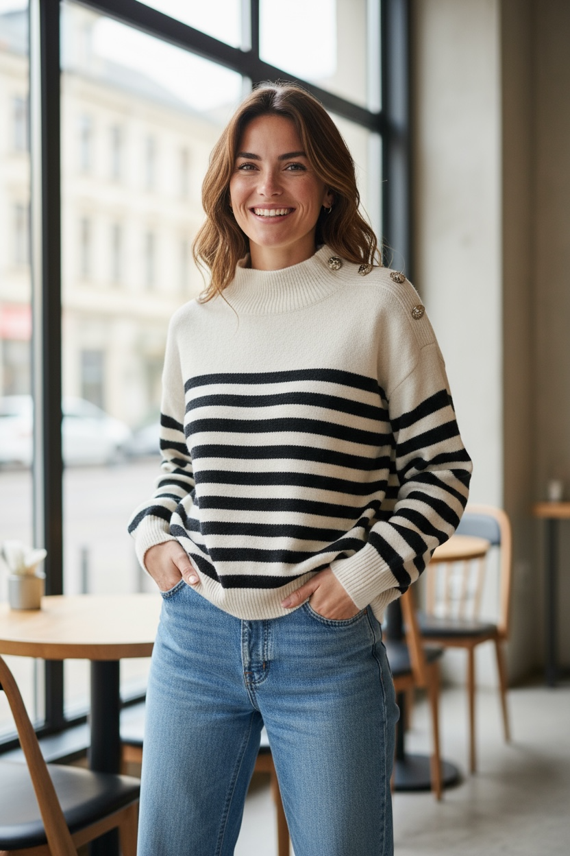 Pull Marina Beige