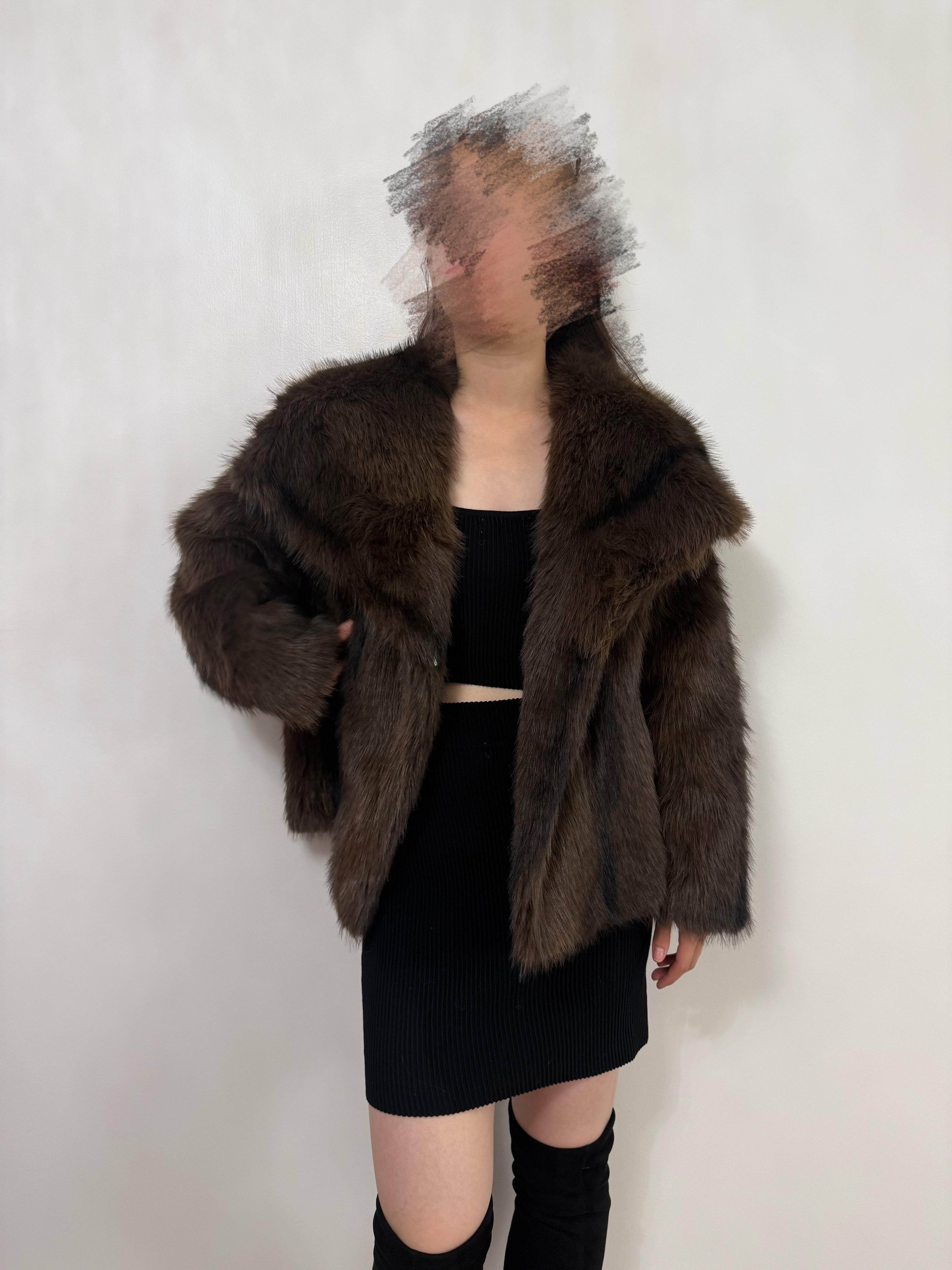 Veste en fausse fourrure