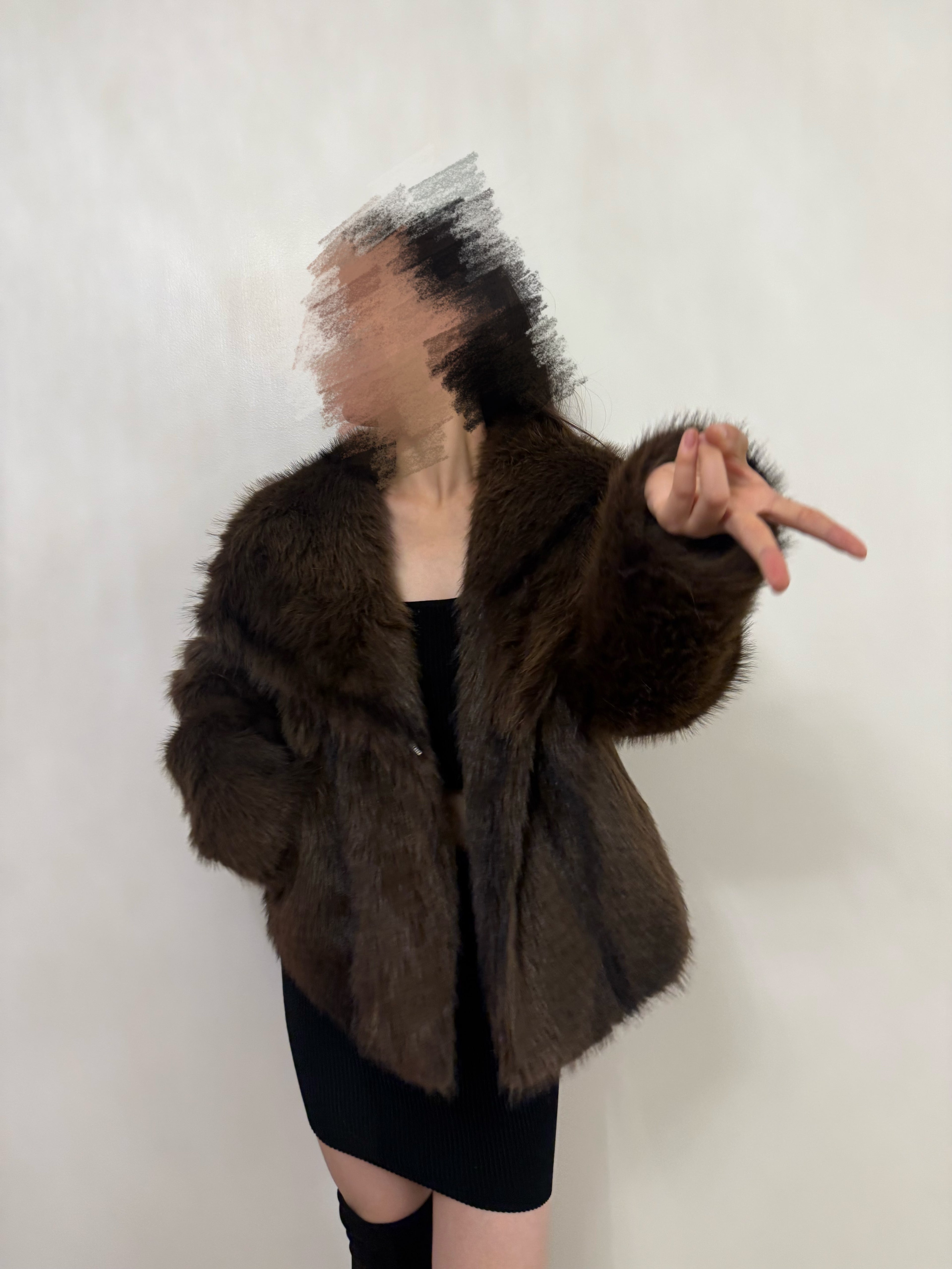 Veste en fausse fourrure