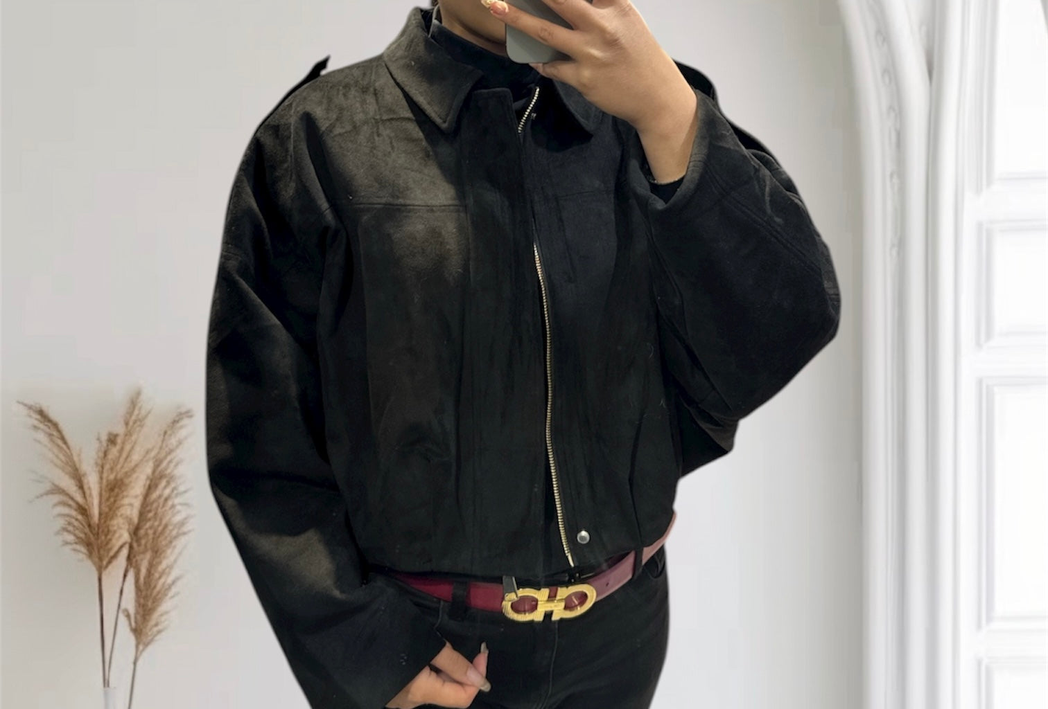 Veste daim dupe Z NOIR