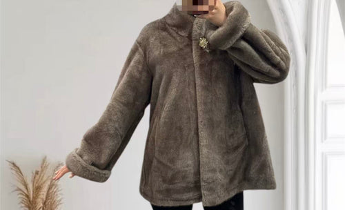 Fourrure Christy taupe